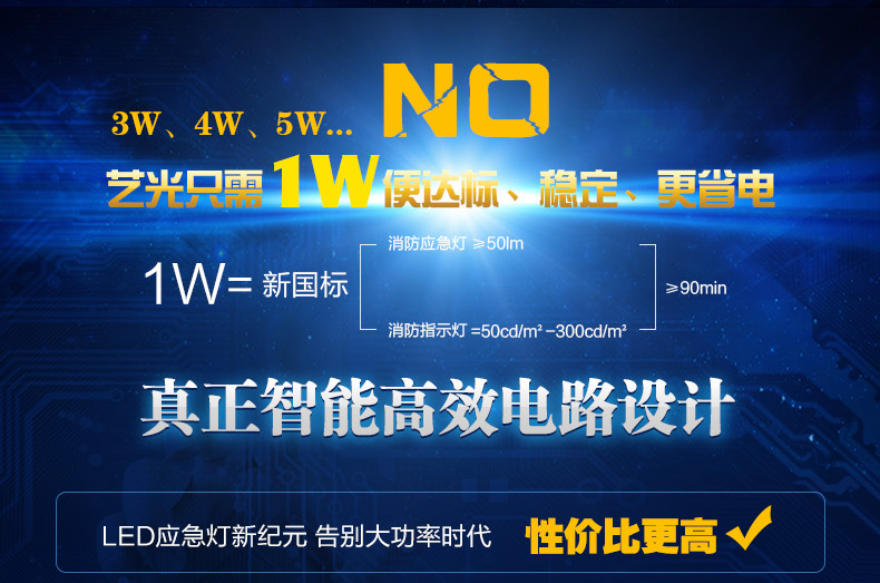 艺光消防应急筒灯