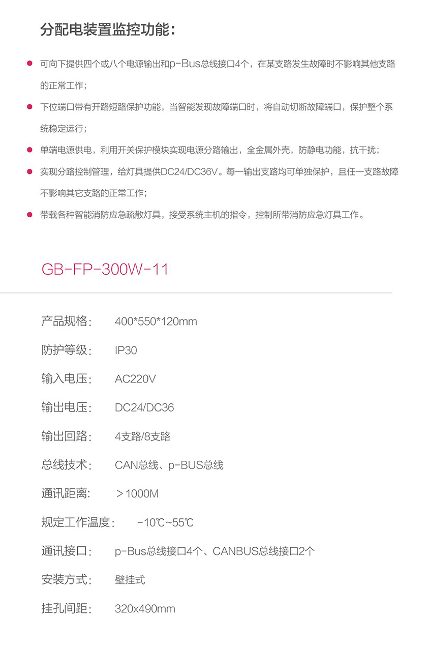 艺光消防智能疏散系统分配电